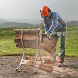 Chevalet multi-bûches pliable