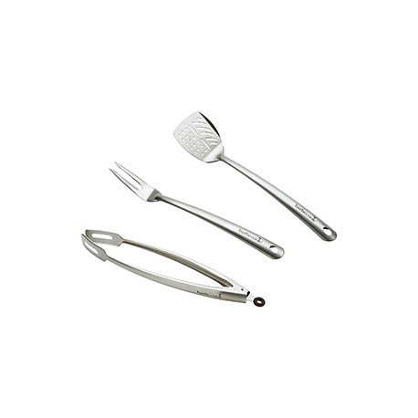 SET FOURCHETTE + SPATULE + PINCE INOX SET FOURCHETTE + SPATULE + PINCE INOX